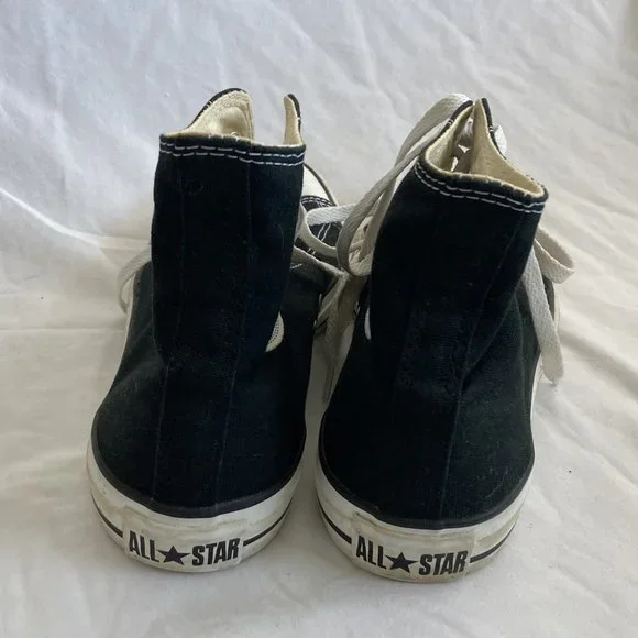 Converse All Stars Classic  Black Chuck Taylor High Tops Men's Size 9 - Picture 6 of 10